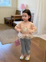 【80-130】カーディガン キャミソール デニムパンツ 女の子 おしゃれ 韓国風 - 画像 (3)