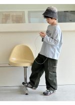 【100-160】長袖Tシャツ 男の子 英字プリント アメカジ ゆったり - 画像 (18)