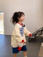 【100-160】トレーナー 女の子 英字 プリント 合わせやすい - 画像 (5)