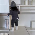 【73-100】トップス ズボン フリル 折り襟 韓国風 女の子 - 画像 (8)