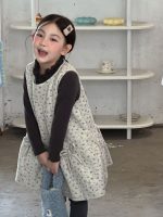 【100-150】ジャンパースカート 女の子 小花柄 フリル 韓国風 - 画像 (15)