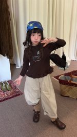 【100-160】長袖Tシャツ 女の子 韓国風 フリル付き 合わせやすい - 画像 (15)