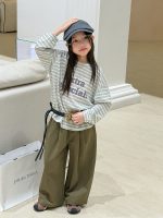 【100-170】パンツ 女の子 無地 ワイドパンツ トレンド - 画像 (4)