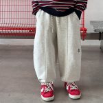 【90-170】パンツ キッズ 男女兼用 韓国風 ゆったり 合わせやすい - 画像 (3)