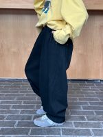 【90-170】パンツ キッズ 男女兼用 コットン ゆったりシルエット - 画像 (10)