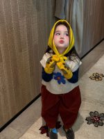 【90-140】ニットベストorインナーorパンツ 女の子 可愛い フラワーモチーフ - 画像 (10)