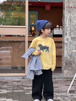 【90-170】パンツ キッズ 男女兼用 コットン ゆったりシルエット - 画像 (8)