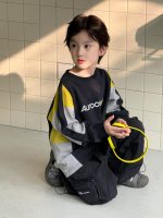 【90-160】長袖Tシャツ 男の子 レーシング風 ゆったり 韓国風 カジュアル - 画像 (5)