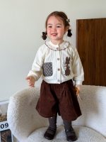 【73-120】トップスorパンツ 女の子 コーデュロイ ウサギ - 画像 (4)