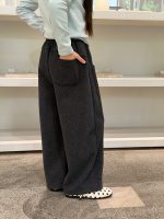 【100-170】パンツ 女の子 切り替え 無地 韓国風 - 画像 (5)