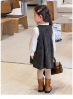 【80-140】ワンピース インナー 女の子 チェック柄 リボン付き ガーリー - 画像 (13)