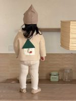 【73-110】カーディガン トップス レギンス ニット 折り襟 女の子 - 画像 (3)
