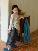 【100-160】バルーンパンツ 女の子 チェック柄 韓国風 ゆったり カジュアル - 画像 (8)