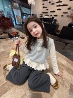 【80-140】ベストorフリルTシャツorフレアパンツ 女の子 フリル レイヤード風 - 画像 (6)