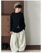 【90-160】長袖インナー 男の子 無地 モックネック ベーシック - 画像 (13)