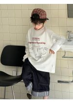 【100-160】長袖Tシャツ 男の子 カジュアル 英字プリント - 画像 (8)