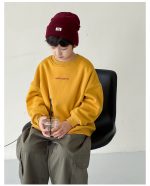 【90-160】トレーナー 男の子 英字プリント 裏起毛 合わせやすい - 画像 (18)