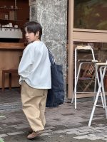 【90-170】パンツ キッズ 男女兼用 コットン ゆったりシルエット - 画像 (15)