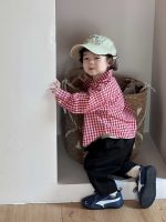 【73-110】アウター Tシャツ ズボン チェック柄 折り襟 カジュアル 男の子 - 画像 (3)