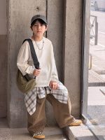 【100-170】長袖Tシャツ 男の子 コットン ストリート カジュアル - 画像 (4)