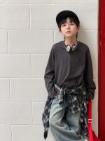 【100-170】長袖Tシャツ 男の子 コットン 英字プリント ゆったり - 画像 (14)