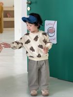 【73-100】パーカー 長袖 韓国風 クマ柄 カジュアル 男の子 - 画像 (4)