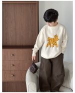【90-160】ニットセーター 男の子 動物柄 厚手 あったか カジュアル - 画像 (5)