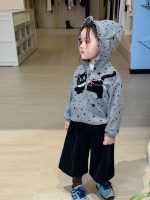 【80-140】アウターorインナーor8分丈パンツ 女の子 おしゃれ 猫柄 星モチーフ - 画像 (6)