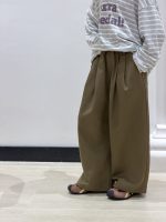 【100-170】パンツ 女の子 無地 ワイドパンツ トレンド - 画像 (6)
