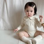 【66-90】折り襟 花柄 長袖  女の子 - 画像 (5)