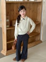 【100-170】パンツ 女の子 ベルボトム レイヤード 合わせやすい - 画像 (6)