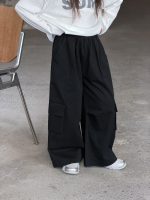 【100-170】カーゴパンツ 女の子 ポケット付き カジュアル 履きやすい - 画像 (4)