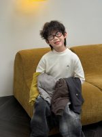 【90-160】長袖インナー 男の子 韓国風 あったか 着回しやすい