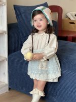 【73-100】二点セット トップス+サロペットスカート 長袖 カワイイ 女の子 - 画像 (2)