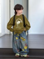 【100-150】長袖Tシャツ 男の子 英字プリント カジュアル ゆったり - 画像 (9)