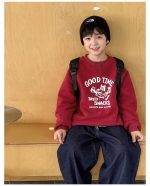 【90-160】トレーナー 男の子 カートゥーンプリント 裏起毛 あったか - 画像 (10)