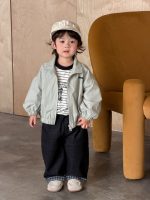 【73-110】アウター 韓国風 カジュアル ファスナー 合わせやすい 男の子 - 画像 (3)