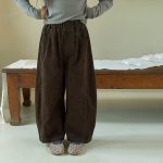 【100-170】パンツ 女の子 コーデュロイ ゆったり 合わせやすい - 画像 (10)