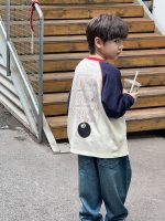 【90-170】長袖Tシャツ 男の子 配色 英字プリント 韓国風 カジュアル - 画像 (15)