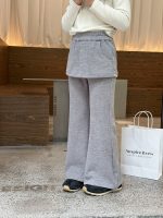【100-170】パンツ 女の子 ベルボトム レイヤード 合わせやすい - 画像 (3)