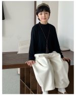 【90-160】長袖インナー 男の子 無地 モックネック ベーシック - 画像 (17)