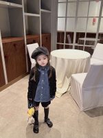【90-140】カーディガンorデニムシャツorショートパンツ 女の子 韓国風 カジュアル - 画像 (4)