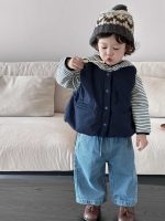 【73-110】ベスト パーカー ストライブ フード付き 長袖 男の子 - 画像 (4)