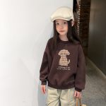 【100-170】トレーナー 女の子 アップリケ カートゥーン ゆったり - 画像 (8)