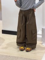 【100-170】カーゴパンツ 女の子 ポケット付き カジュアル 履きやすい - 画像 (3)