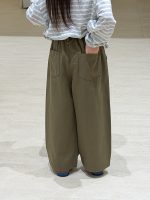【100-170】パンツ 女の子 無地 ワイドパンツ トレンド - 画像 (3)