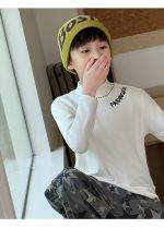 【100-160】長袖トップス 男の子 英字刺繍 モックネック 着回しやすい - 画像 (23)