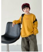 【90-160】トレーナー 男の子 英字プリント 裏起毛 合わせやすい - 画像 (16)