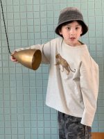 【100-160】長袖Tシャツ 男の子 ヒョウプリント ベーシック - 画像 (6)