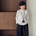 【90-160】長袖インナー 男の子 無地 モックネック ベーシック - 画像 (2)